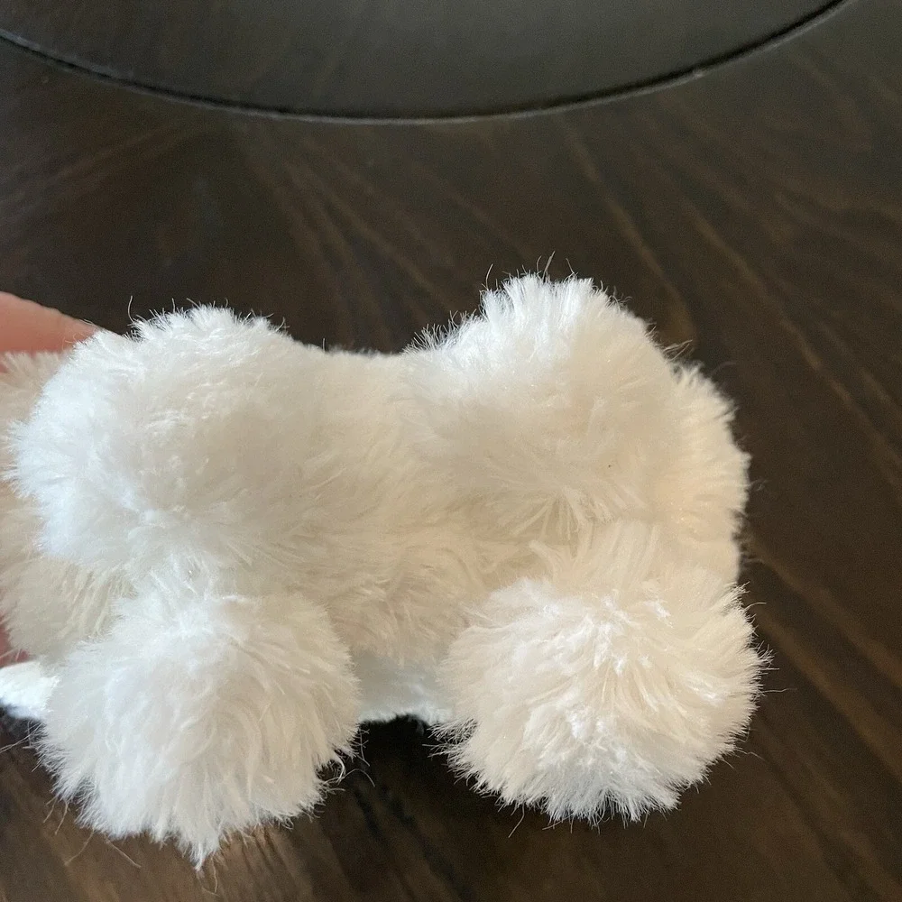 Gymboree Plush Cat Purse Kids One Size White Excellent Cherry Hat Bow Handbag